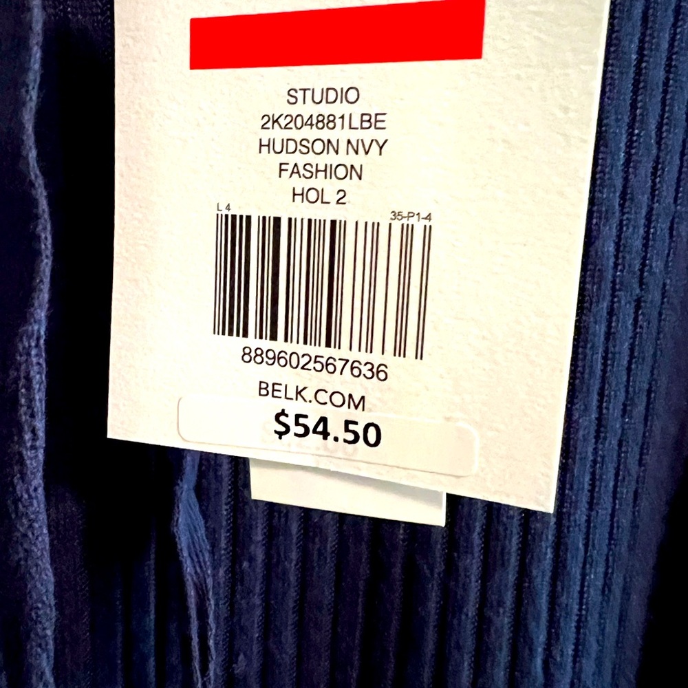 Navy blue cowl neck sweater